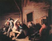 OSTADE, Adriaen Jansz. van Carousing Peasants in a Tavern oil painting artist